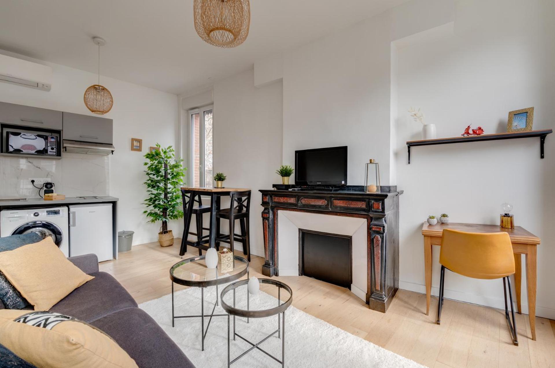 Studio Chic Et Lumineux, Garage, Wifi, Clim Toulouse Ngoại thất bức ảnh