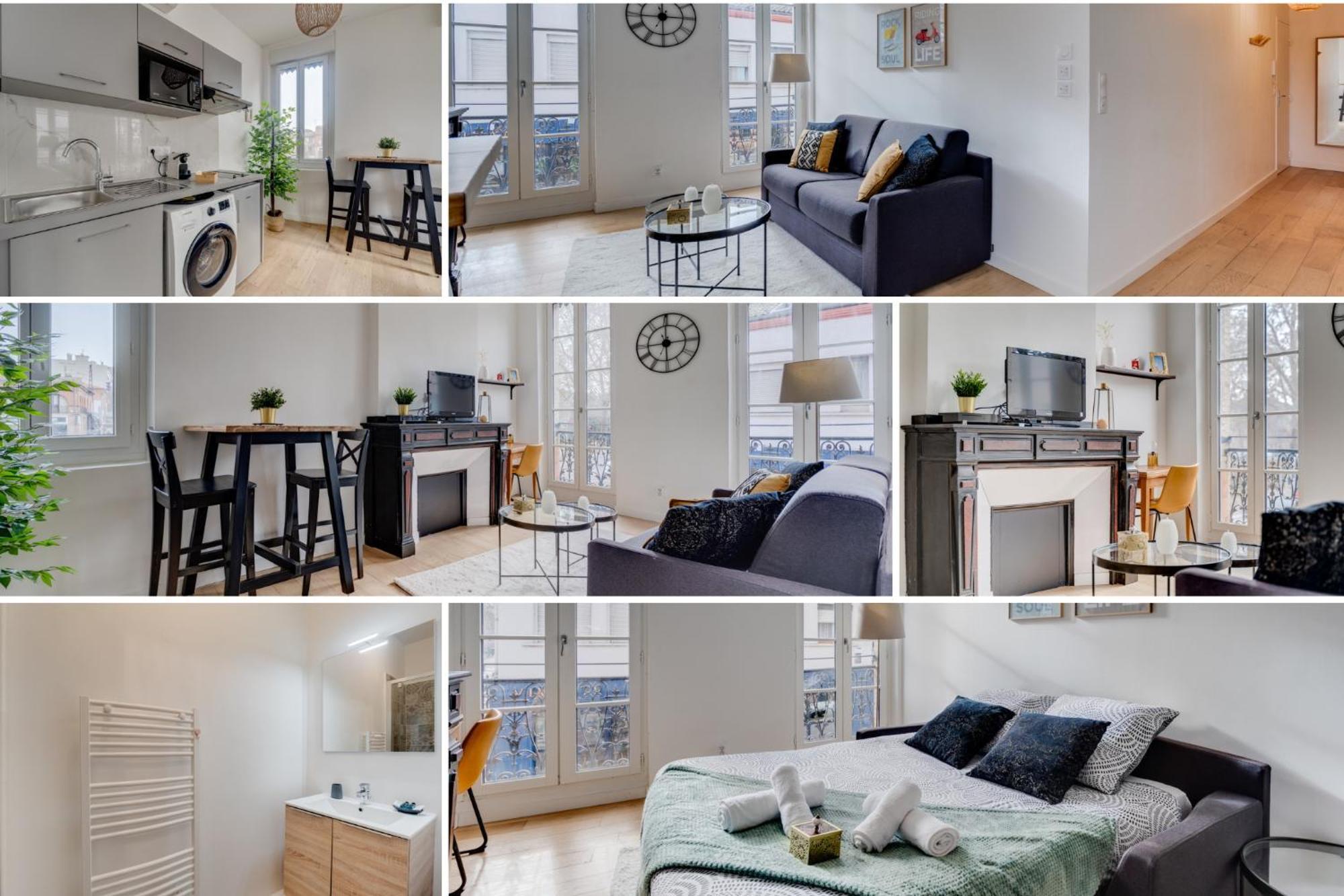 Studio Chic Et Lumineux, Garage, Wifi, Clim Toulouse Ngoại thất bức ảnh